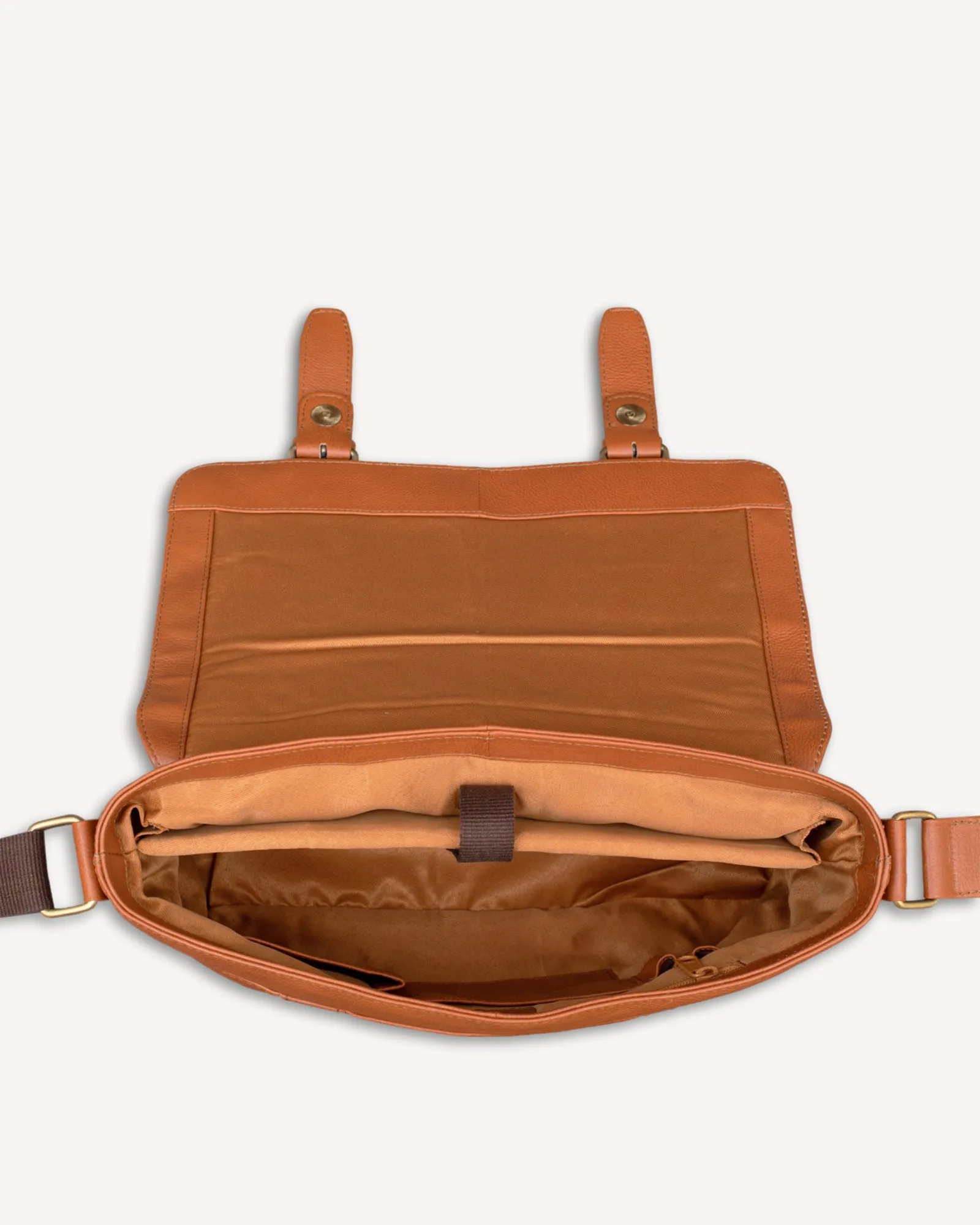 Medium Messenger Bag - Tan