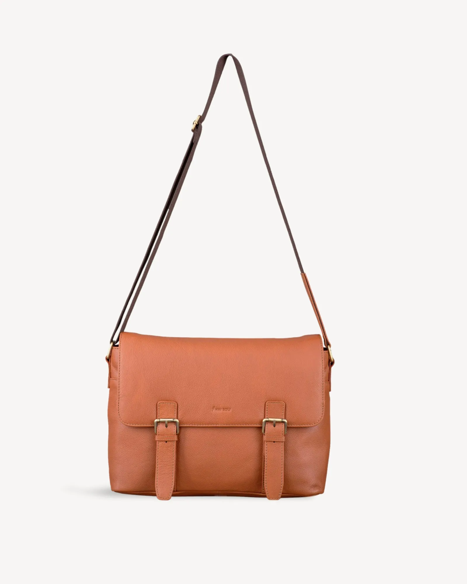 Medium Messenger Bag - Tan