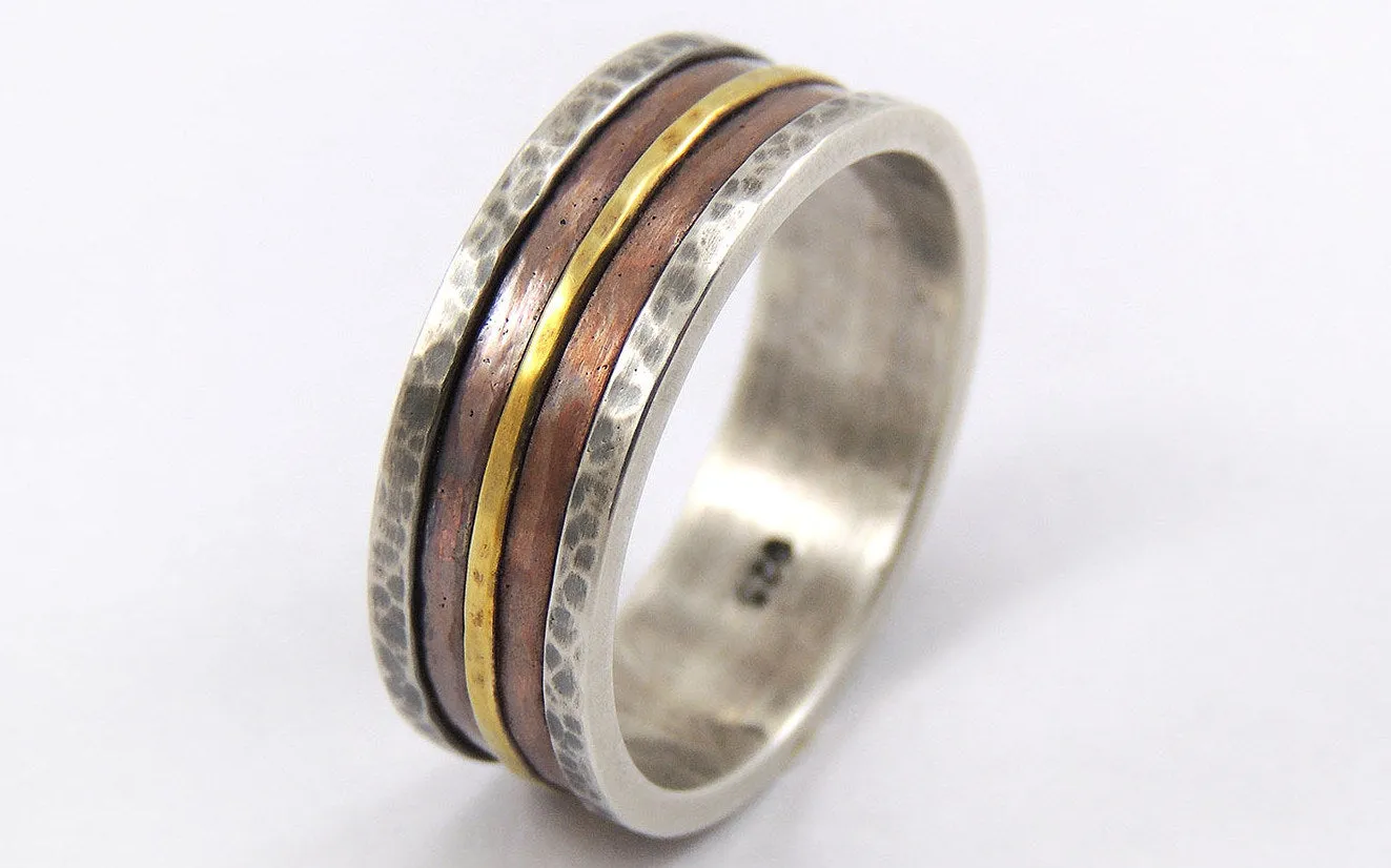 Mens Celtic Wedding Band - Customize 8mm to 12mm