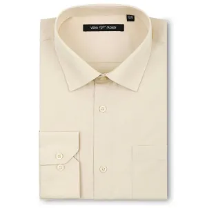 Men's Champagne Dress Shirt Slim Fit Verno Fashion