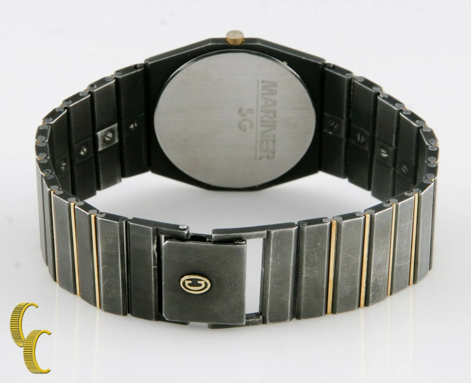 Men's Concord Mariner SG Watch Two Tone Black & Gold Dial Gun Metal