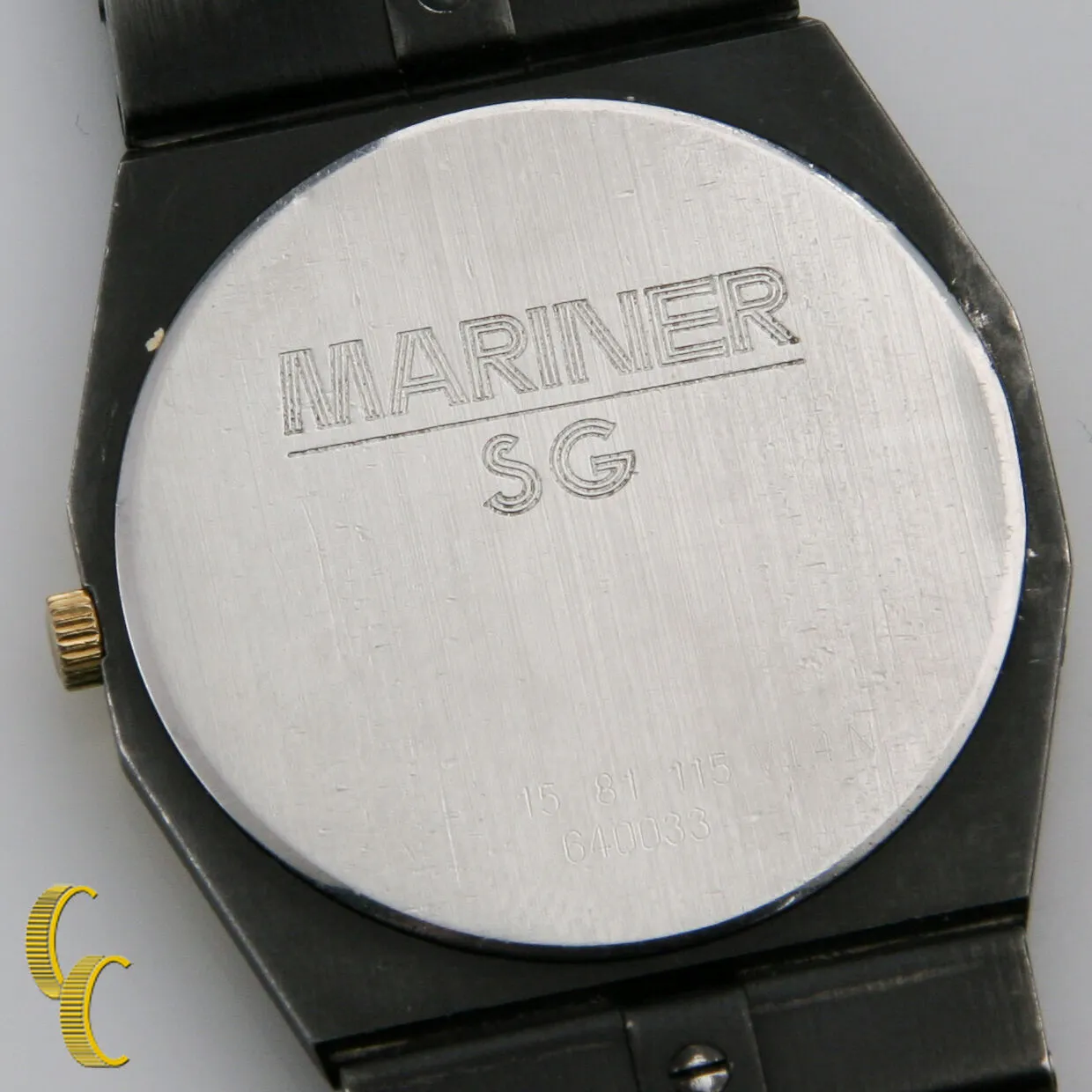Men's Concord Mariner SG Watch Two Tone Black & Gold Dial Gun Metal