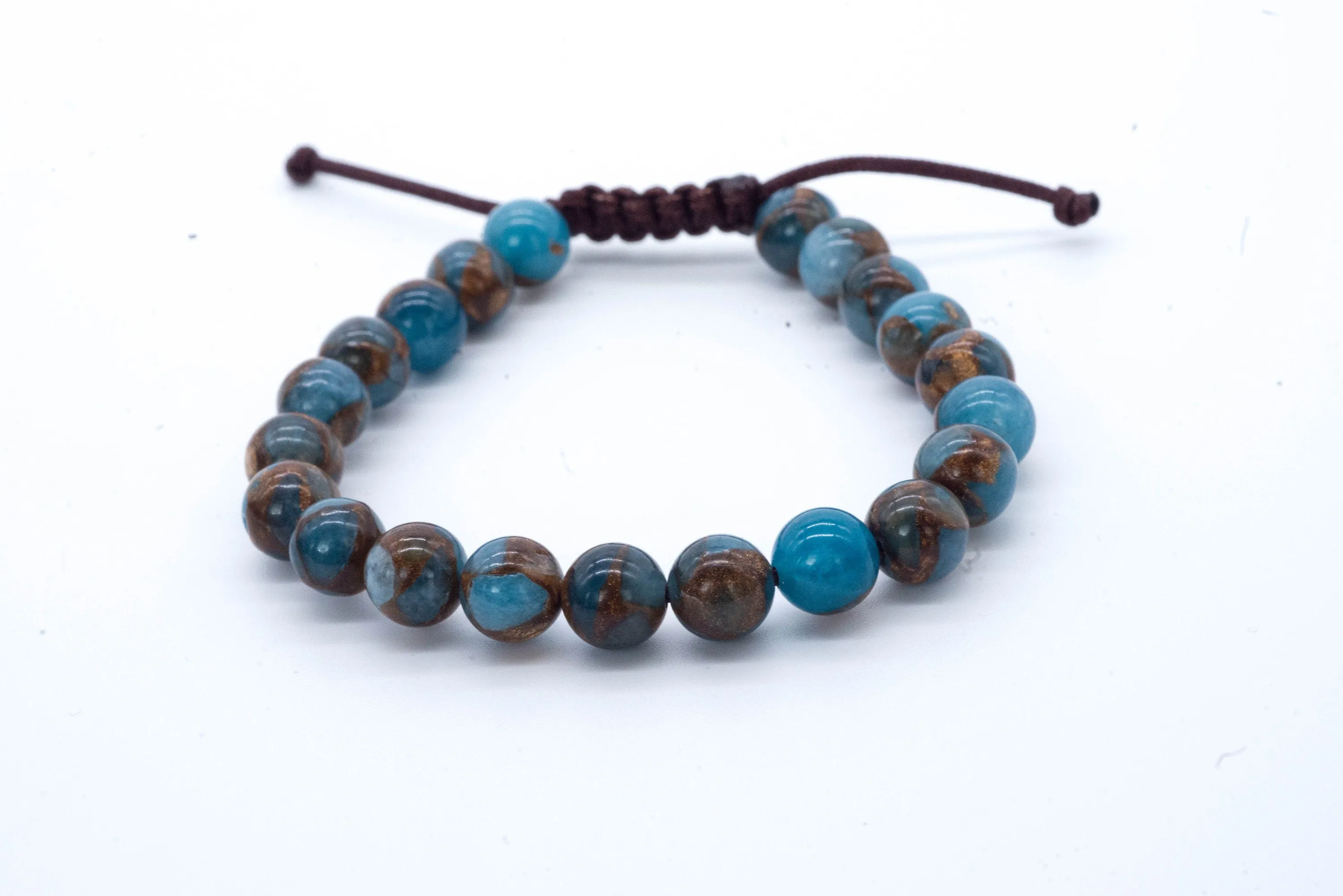 Men's Copper Infused Jade Adjustable Bracelet