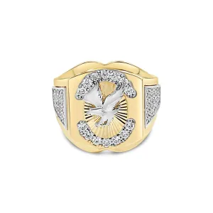 Men's Eagle Fashion with CZ in 10kt Gold