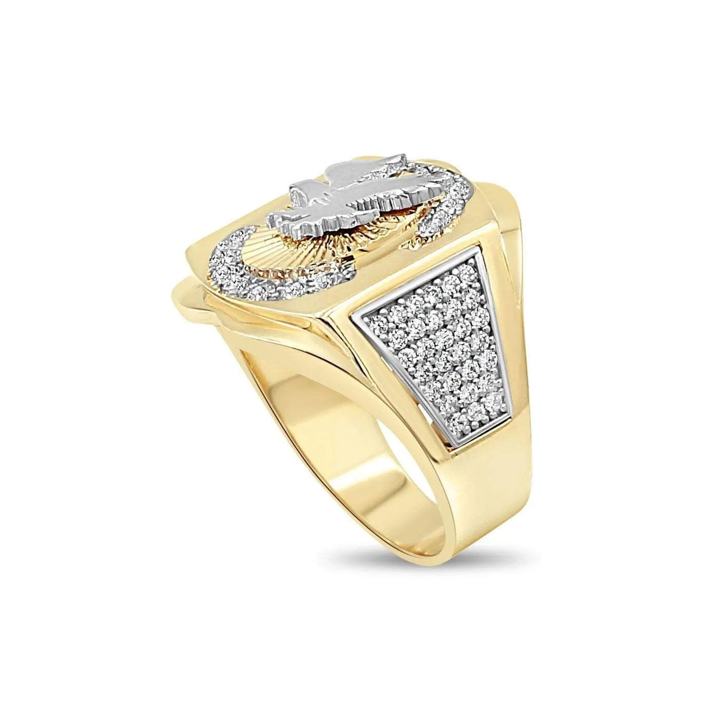 Men's Eagle Fashion with CZ in 10kt Gold