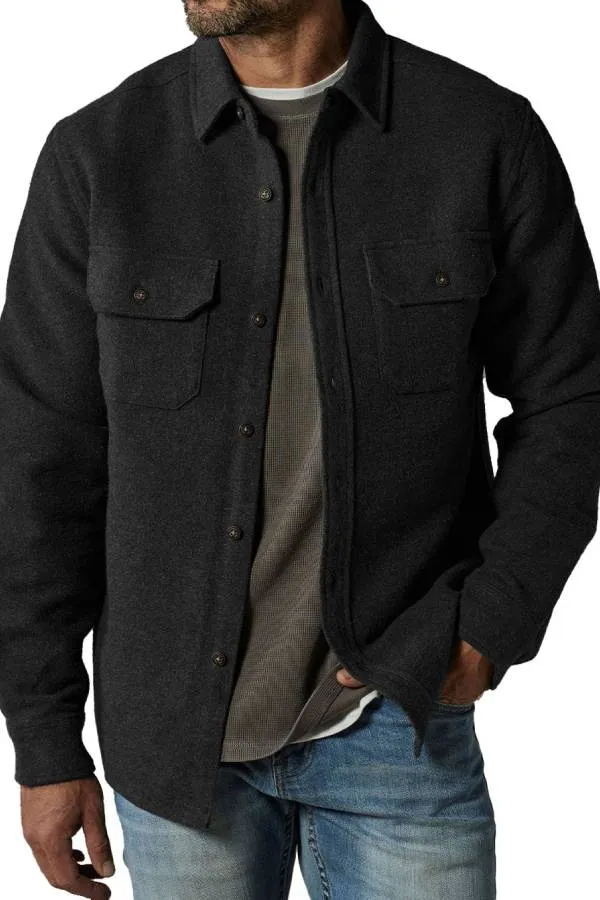 Men's Fashion Casual Double Pocket Thickened Long Sleeve Jacket