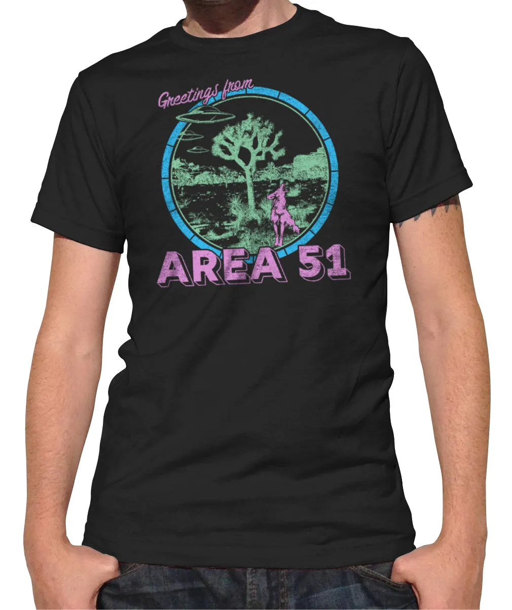 Men's Greetings from Area 51 T-Shirt