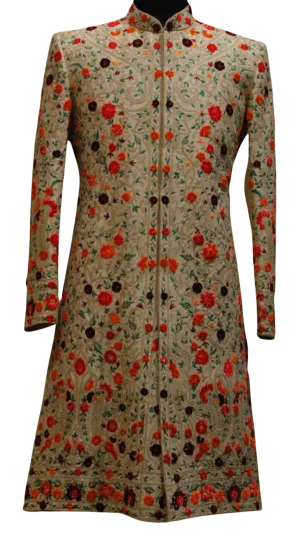 Men's Rainbow Floral Sherwani
