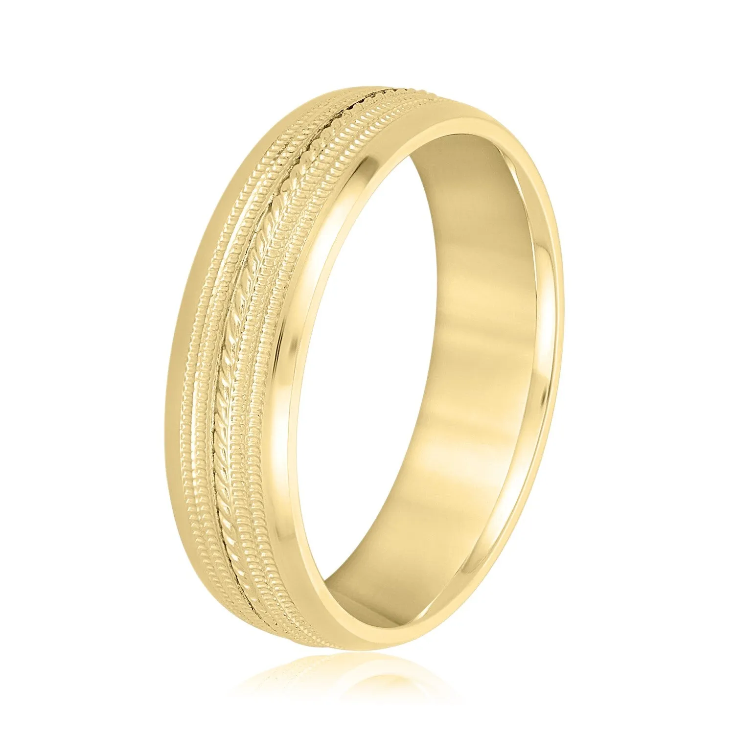 Men's Single Rope Wedding Band