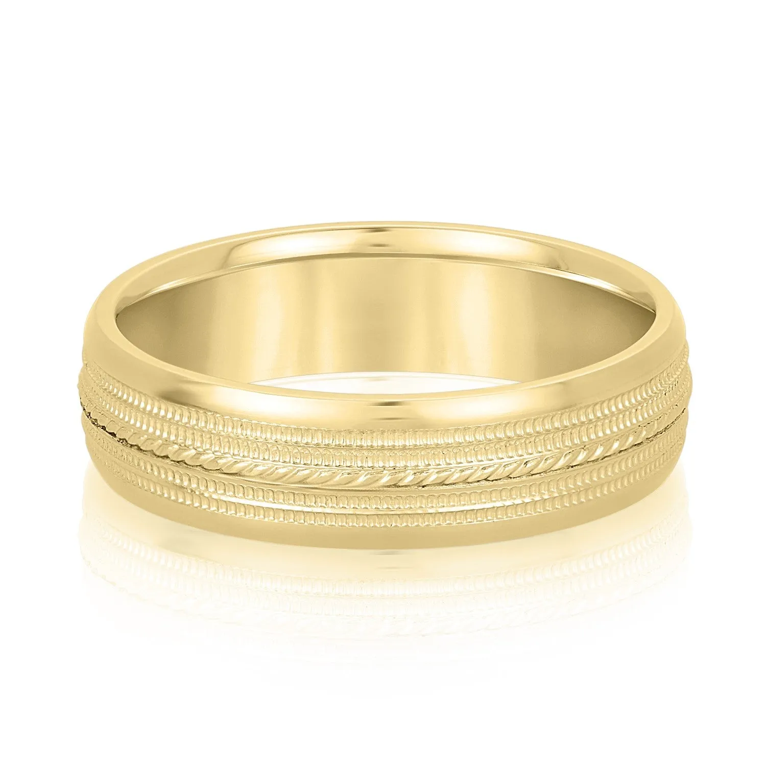 Men's Single Rope Wedding Band