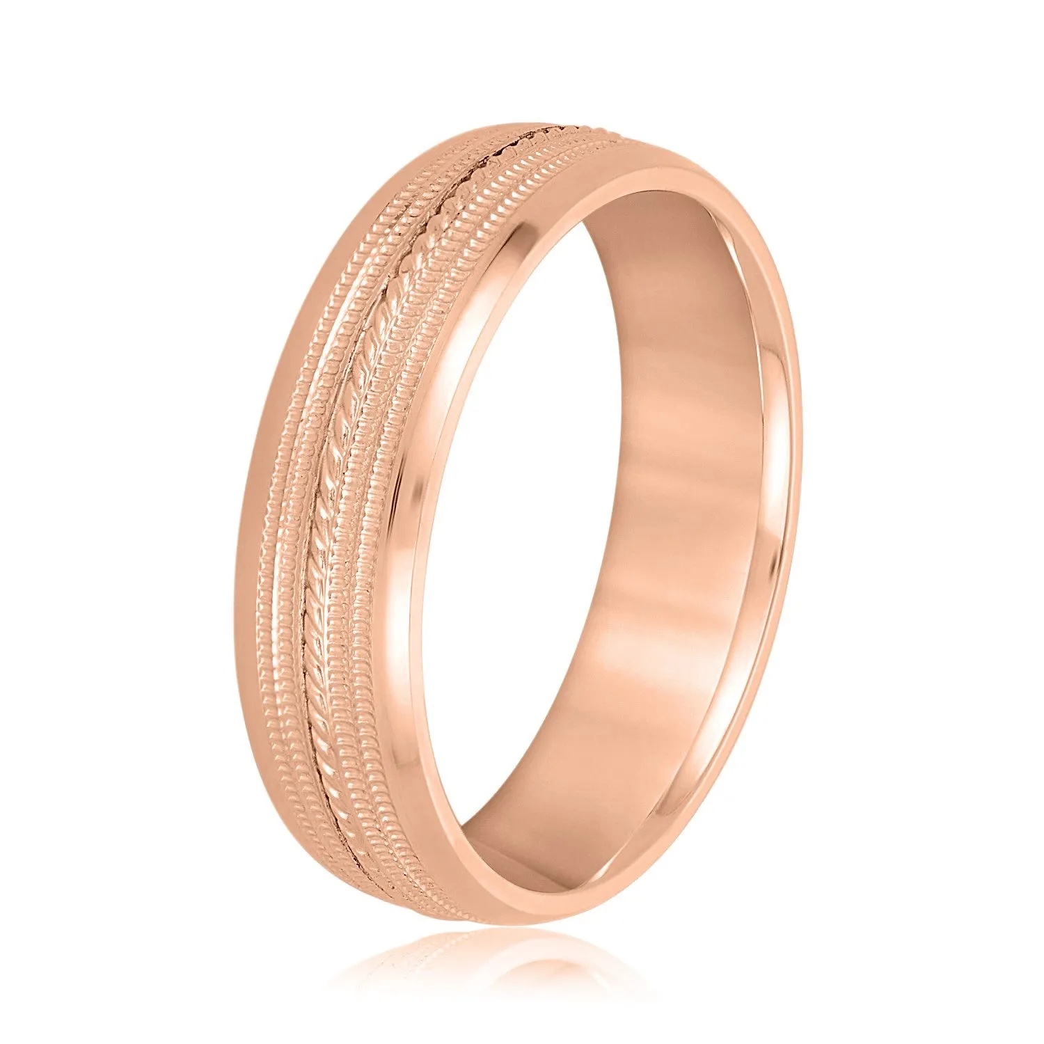 Men's Single Rope Wedding Band