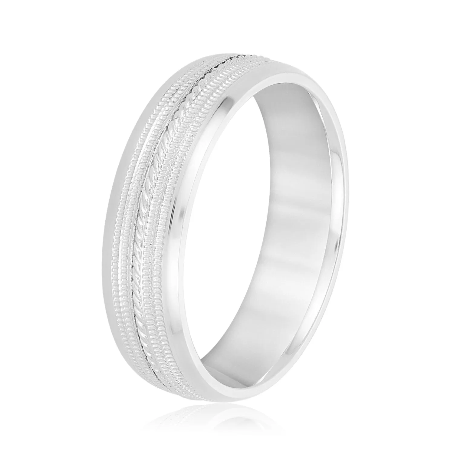 Men's Single Rope Wedding Band