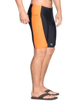 Men's Snorkel Jammer Swim Short - Black / Orange
