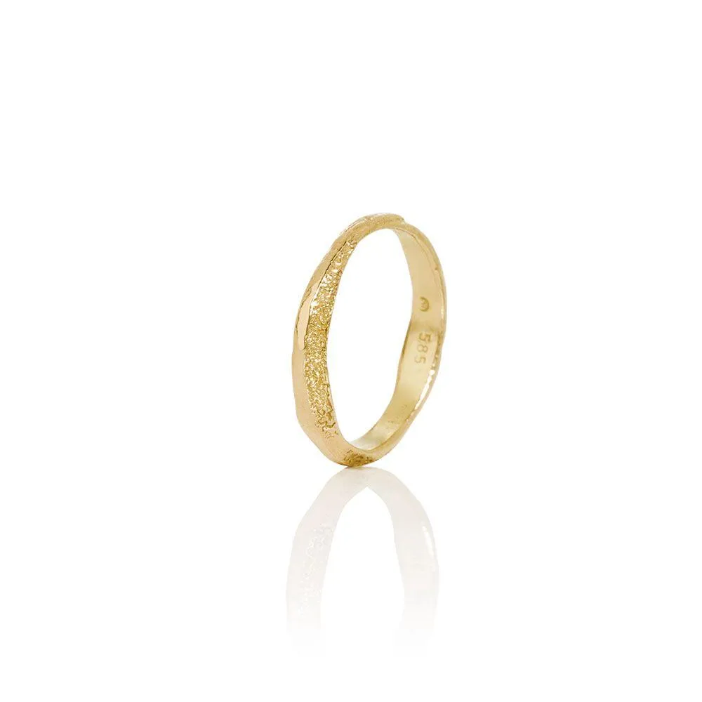 Men's solid gold ring