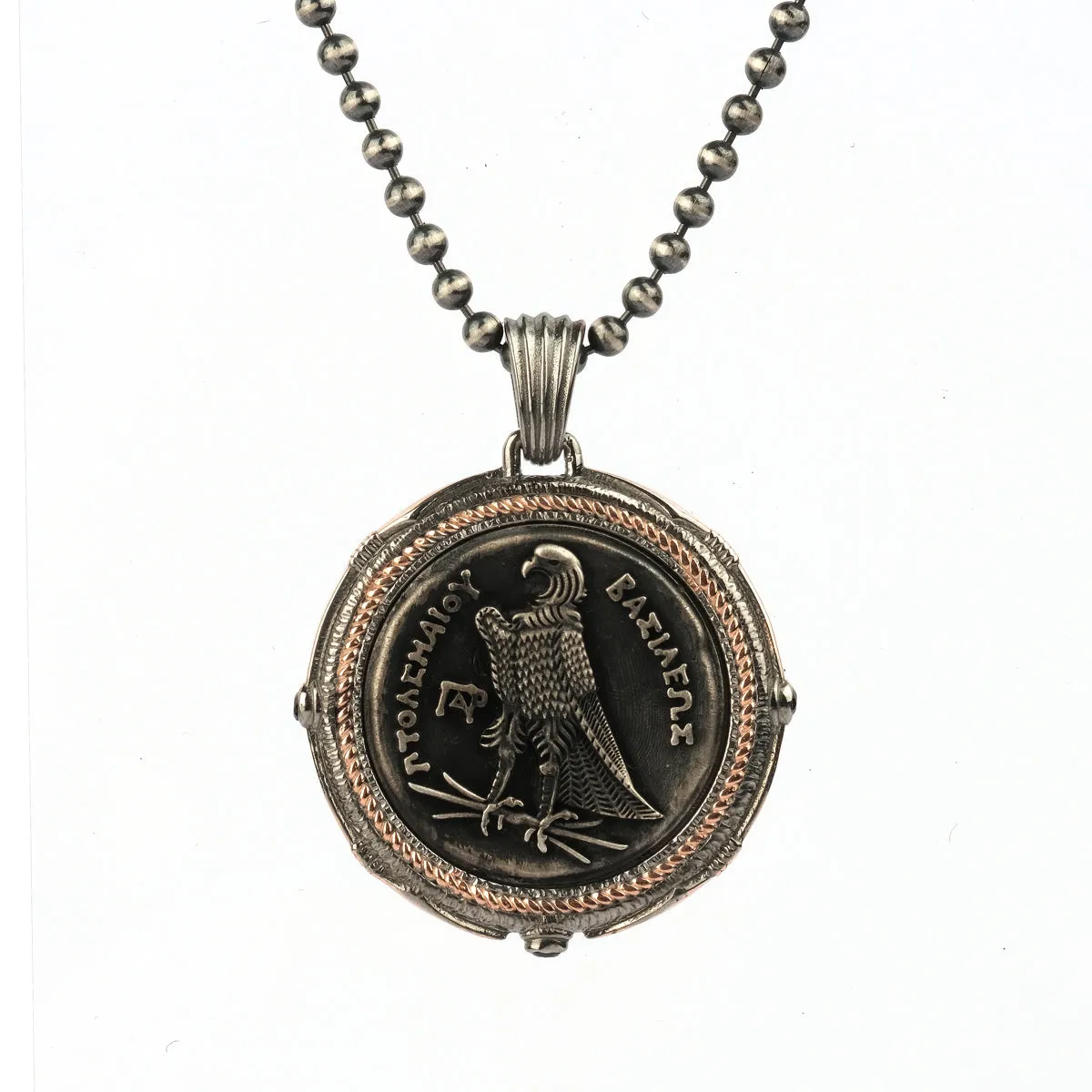 Men's Sterling Silver Coin Necklace