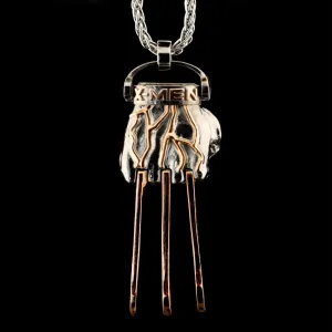 Men's Sterling Silver X-Man Wolverine Claw Necklace