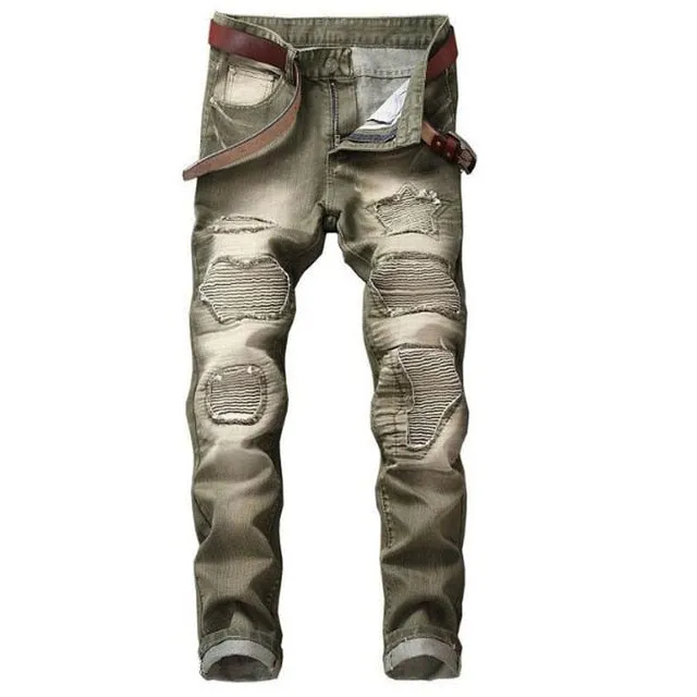 Men's Straight Colored Jeans