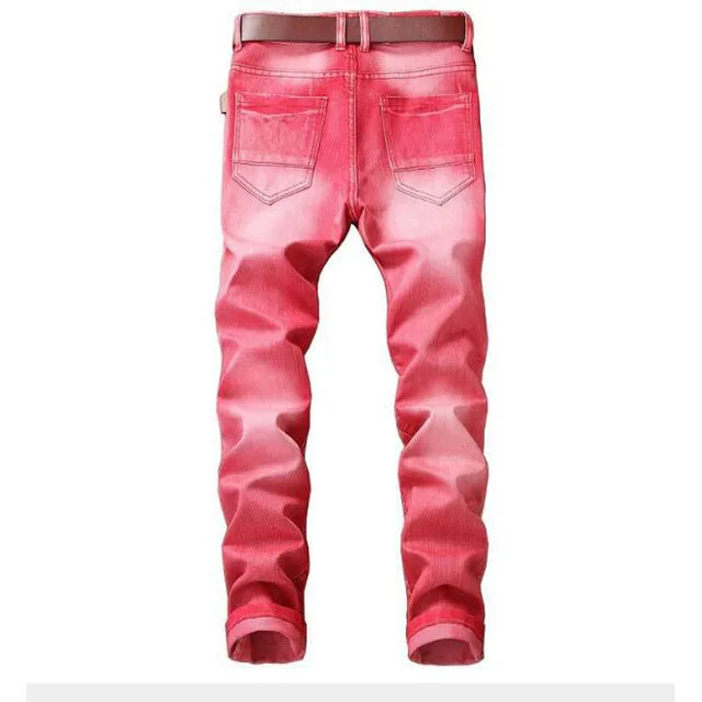 Men's Straight Colored Jeans