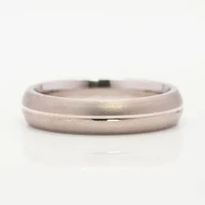 Men's Wedding Band in 14k White Gold