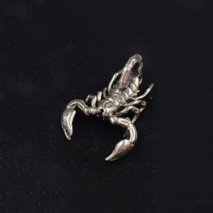 Men's Women's Real Solid 925 Sterling Silver Pendants Scorpion Animal Scorpio