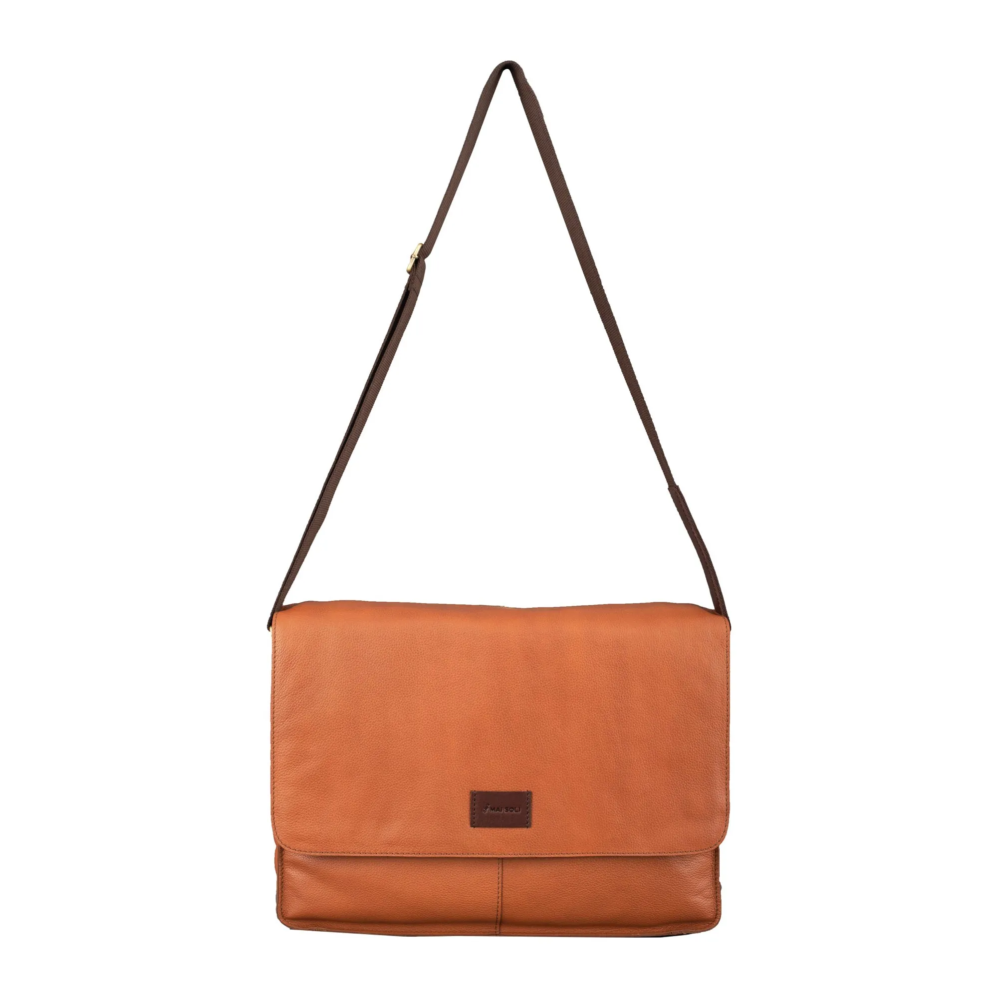 Messenger Laptop Bag - Tan