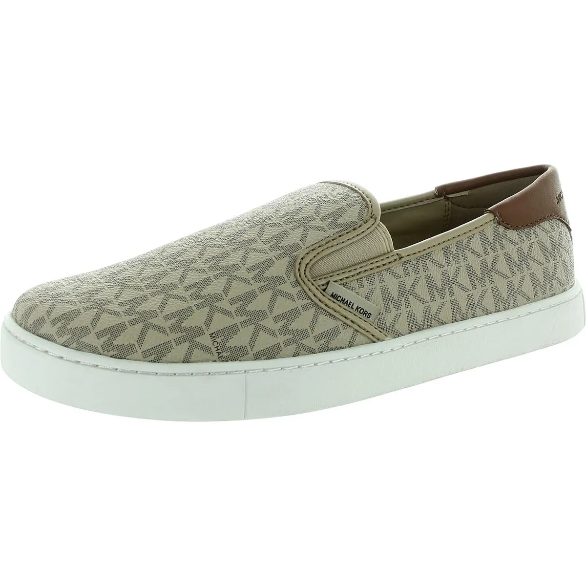 MICHAEL Michael Kors Mens Nate Monogram Faux Leather Loafers