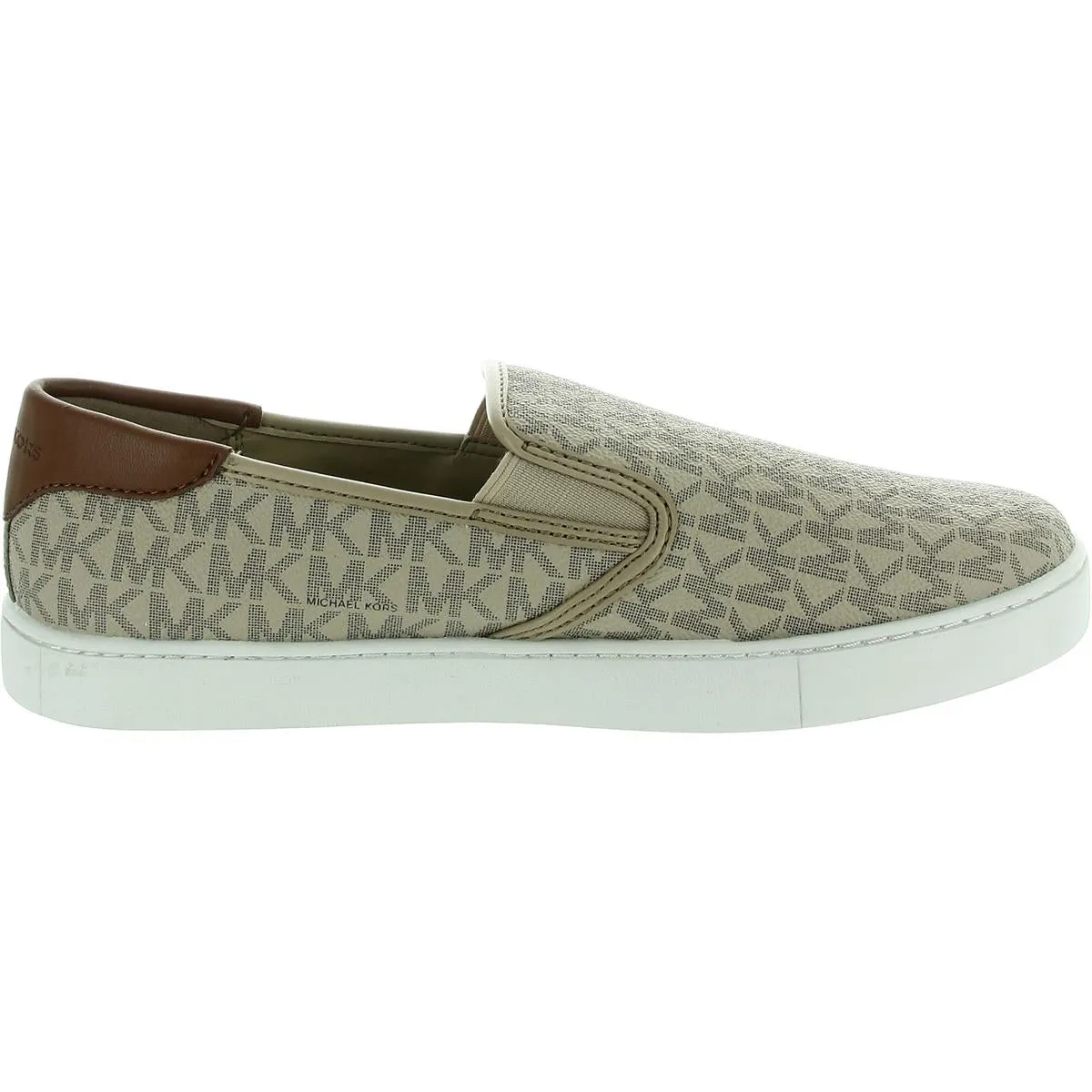 MICHAEL Michael Kors Mens Nate Monogram Faux Leather Loafers