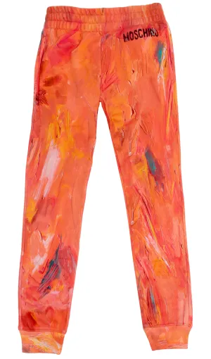 Moschino Painted Jogger - Orange