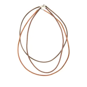 Multi Colored Leather Necklaces - 3