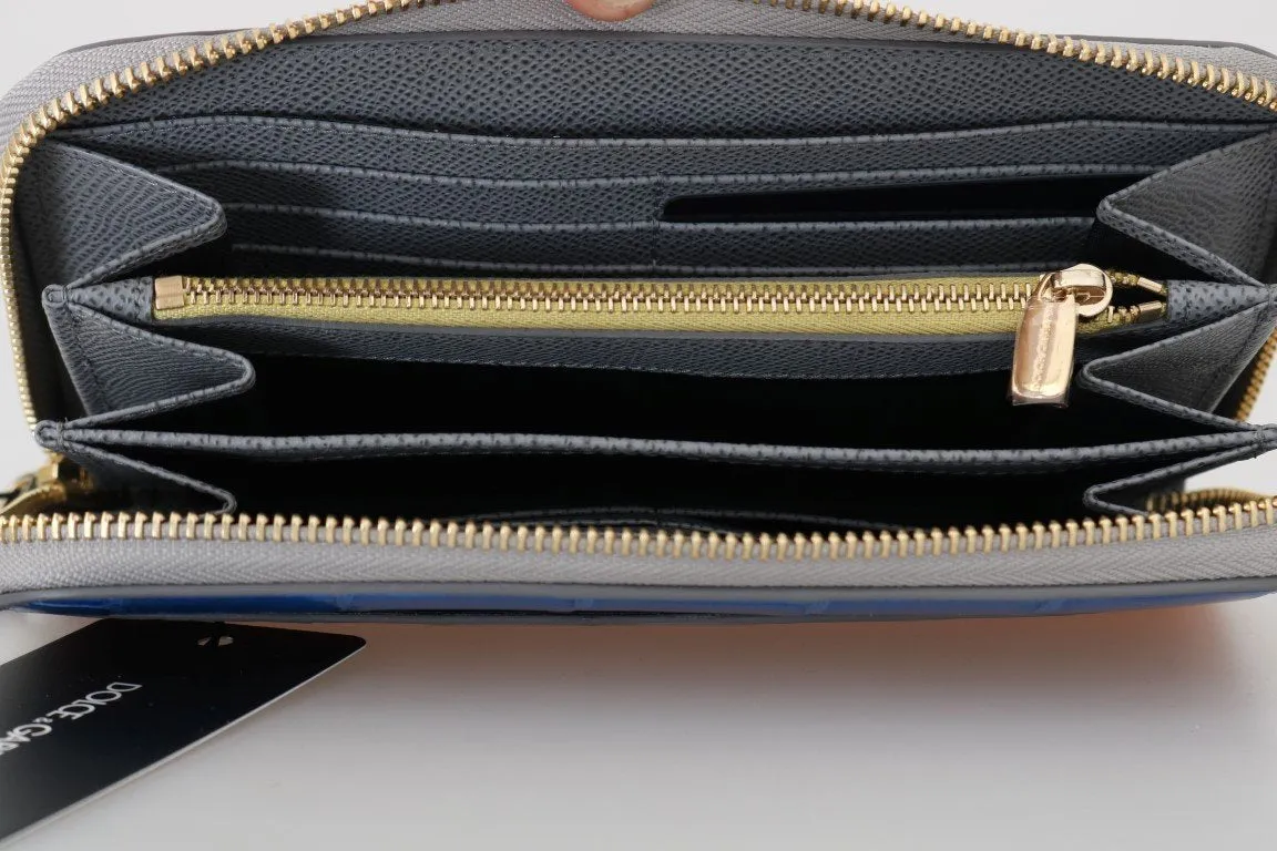 Multicolor Alligator Crocodile Leather Continental Wallet