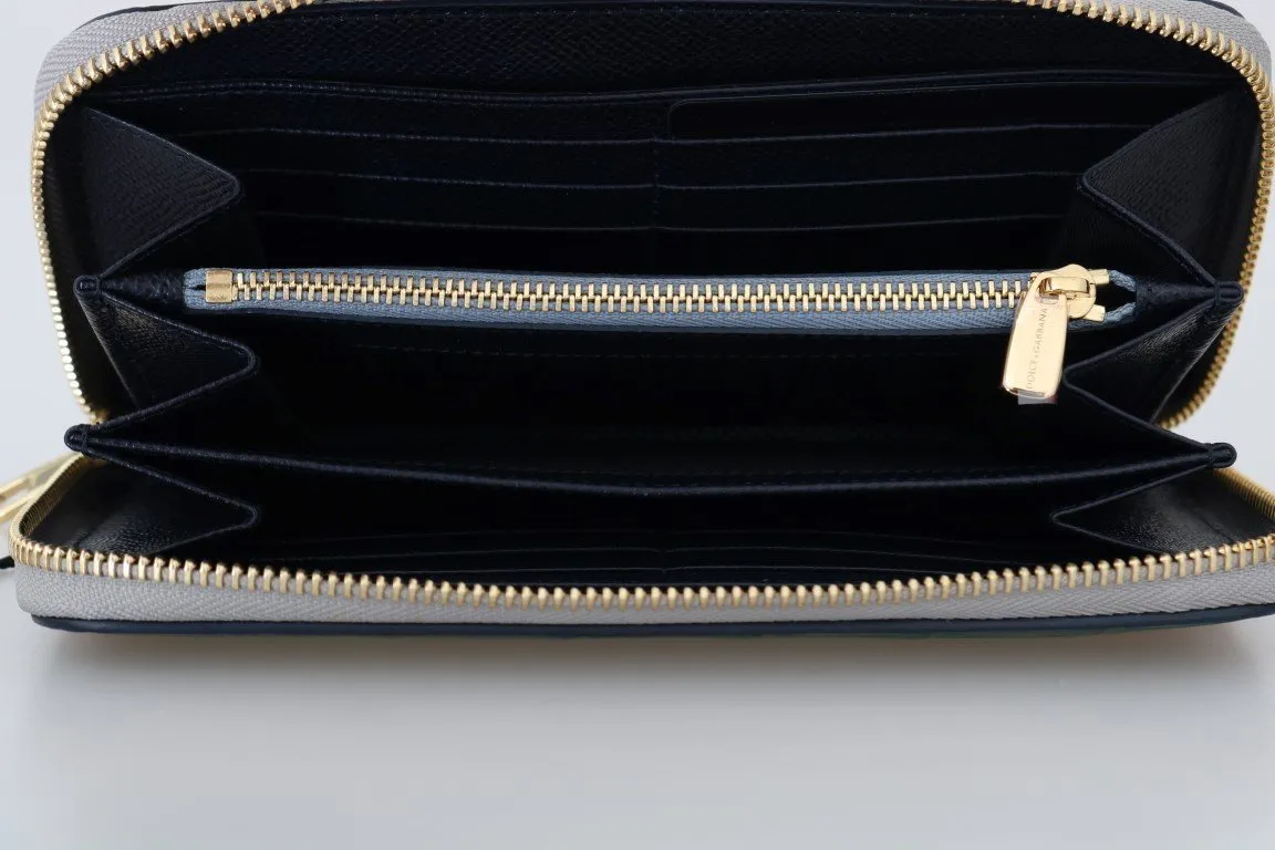 Multicolor Crocodile Leather Continental Wallet