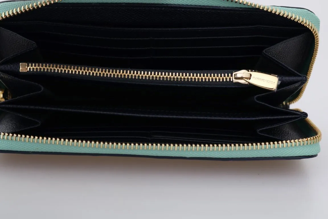 Multicolor Crocodile Leather Continental Wallet