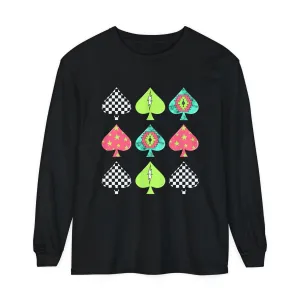 Neon Spades Long Sleeve T-Shirt