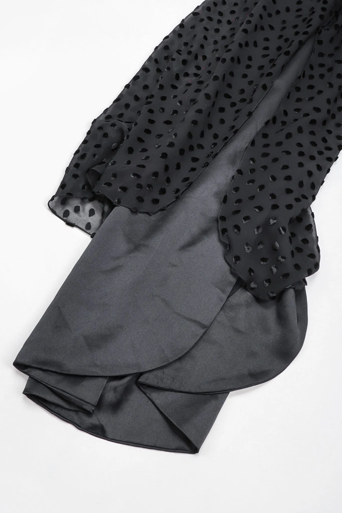 One-Shoulder Velvet Burnout Dress