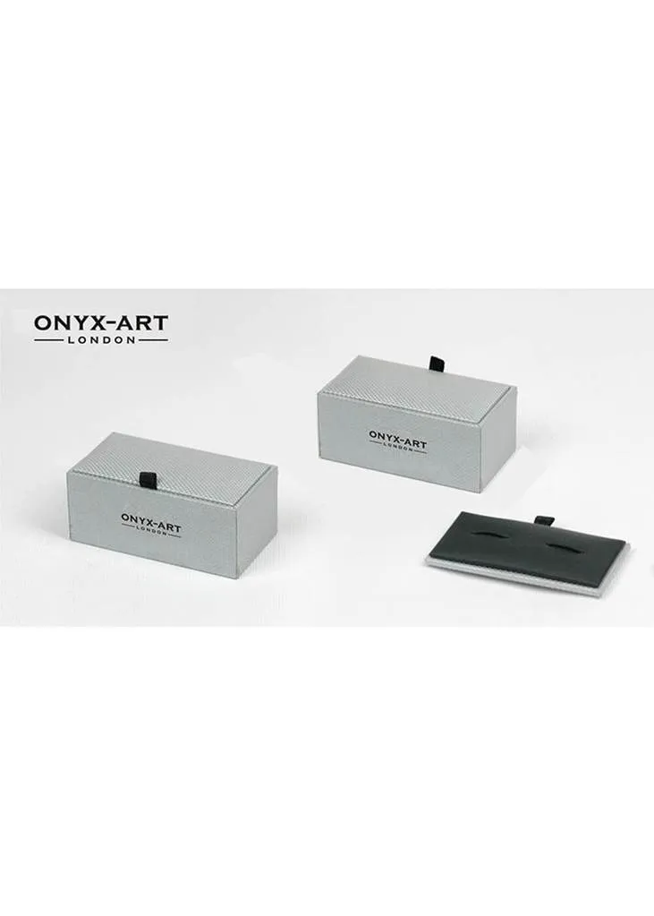 Onyx Art Men's Cufflinks Cow