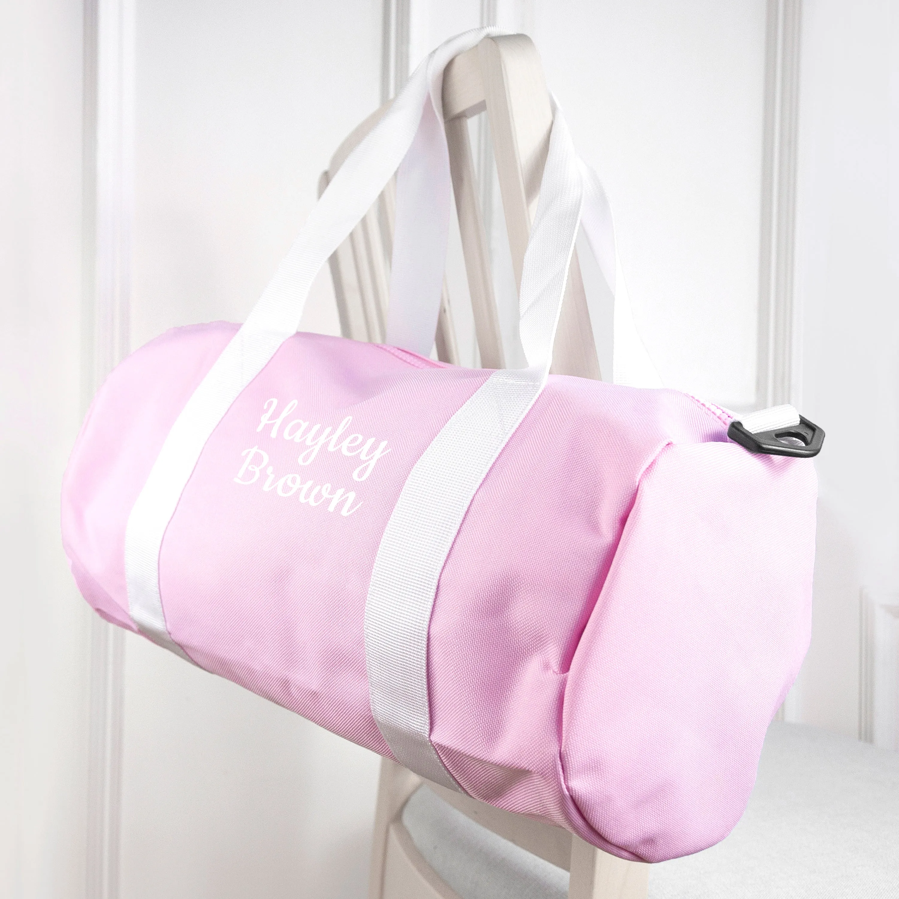 Personalised Kids Pink Gym Kit Bag