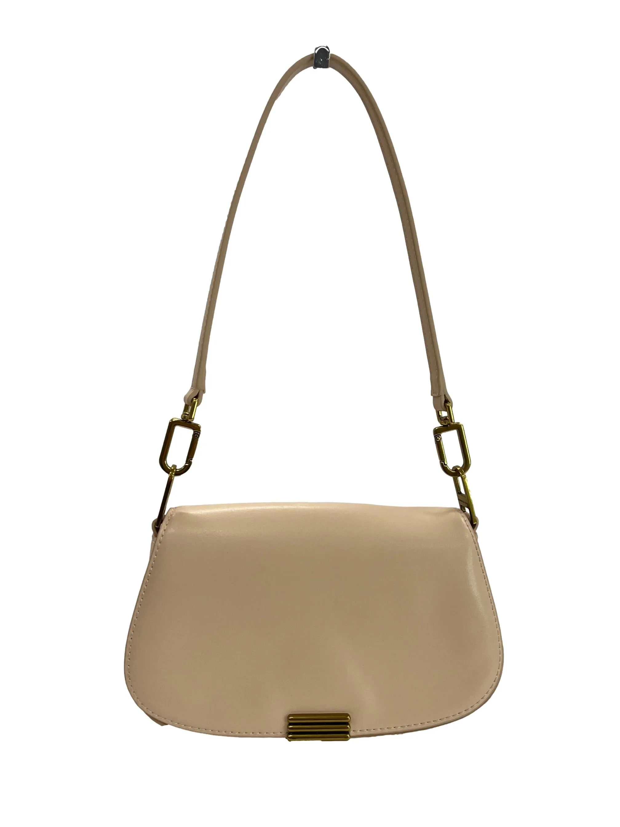 Pink Neutral Shoulder Crossbody Saddle Bag