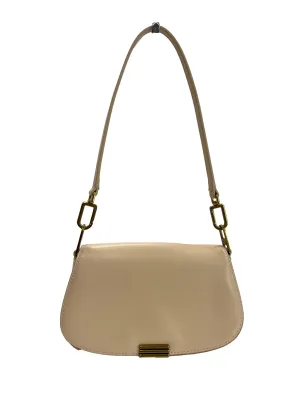Pink Neutral Shoulder Crossbody Saddle Bag