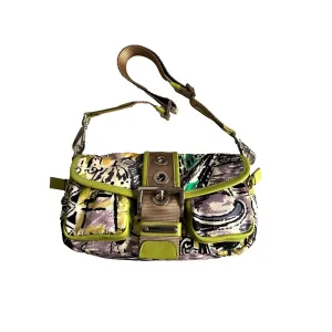 Prada Multicolor Print Nylon Shoulder Bag