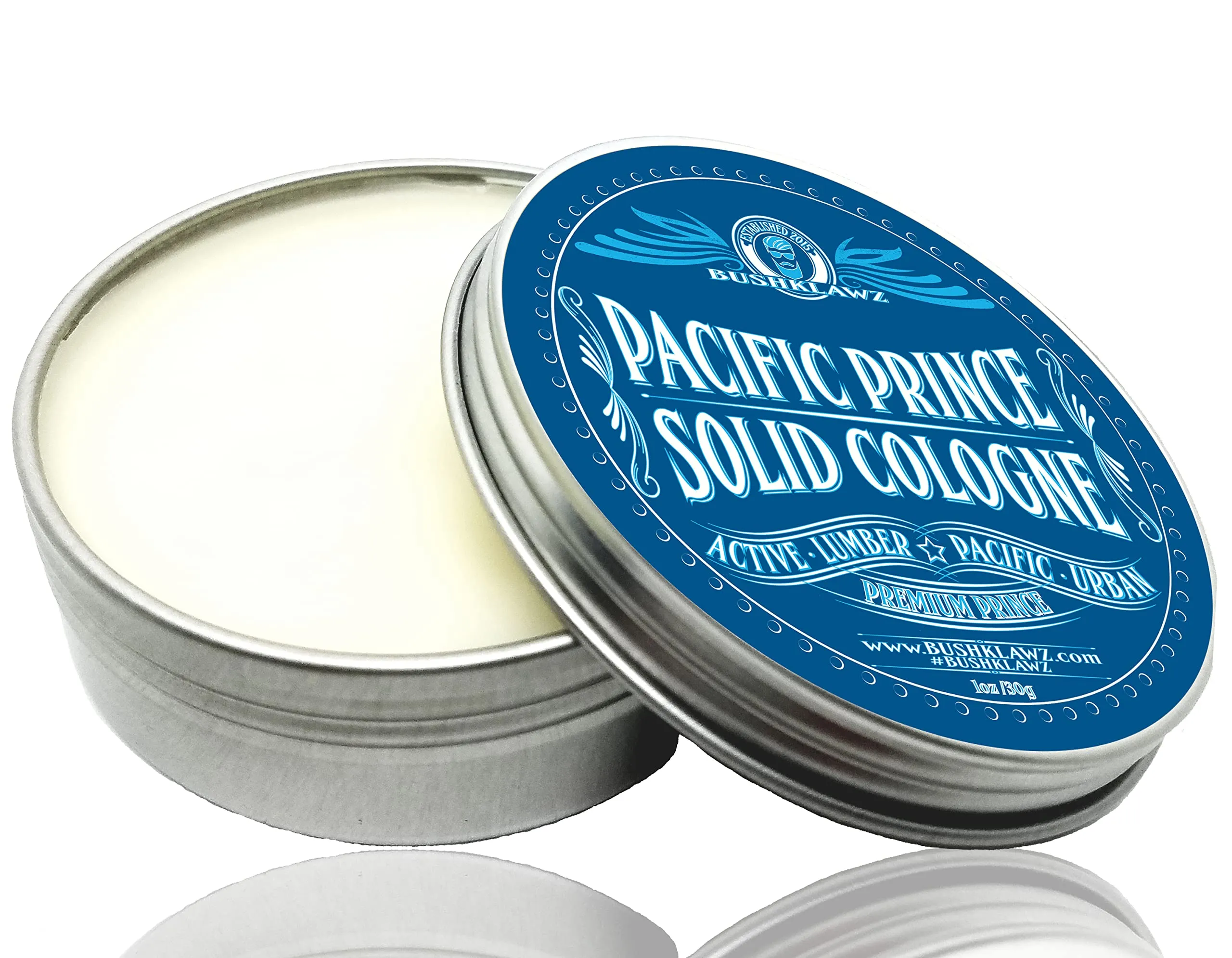 Premium Prince Solid Cologne 1 oz Variety Gift Set Alcohol Free Natural Concentrated Full Size Travel Friendly Tins Men's Fragrance 4 Manly Scents to Satisfy all Types of Viking Cannon Black Prime