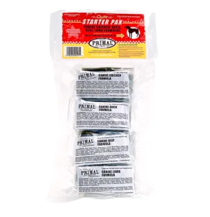 Primal Raw Frozen Formula Canine Starter Pak