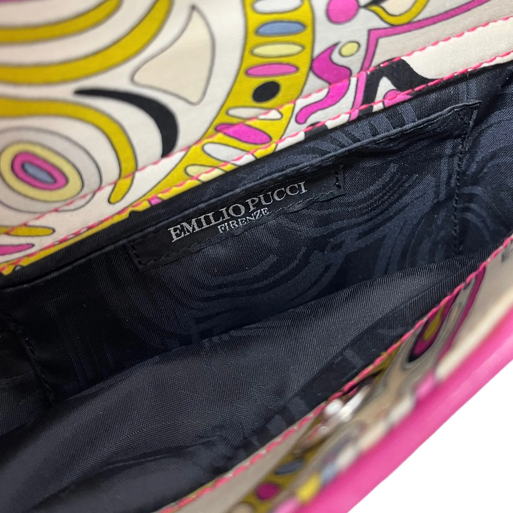 Pucci Multicolor Mini Print Charm Shoulder Bag
