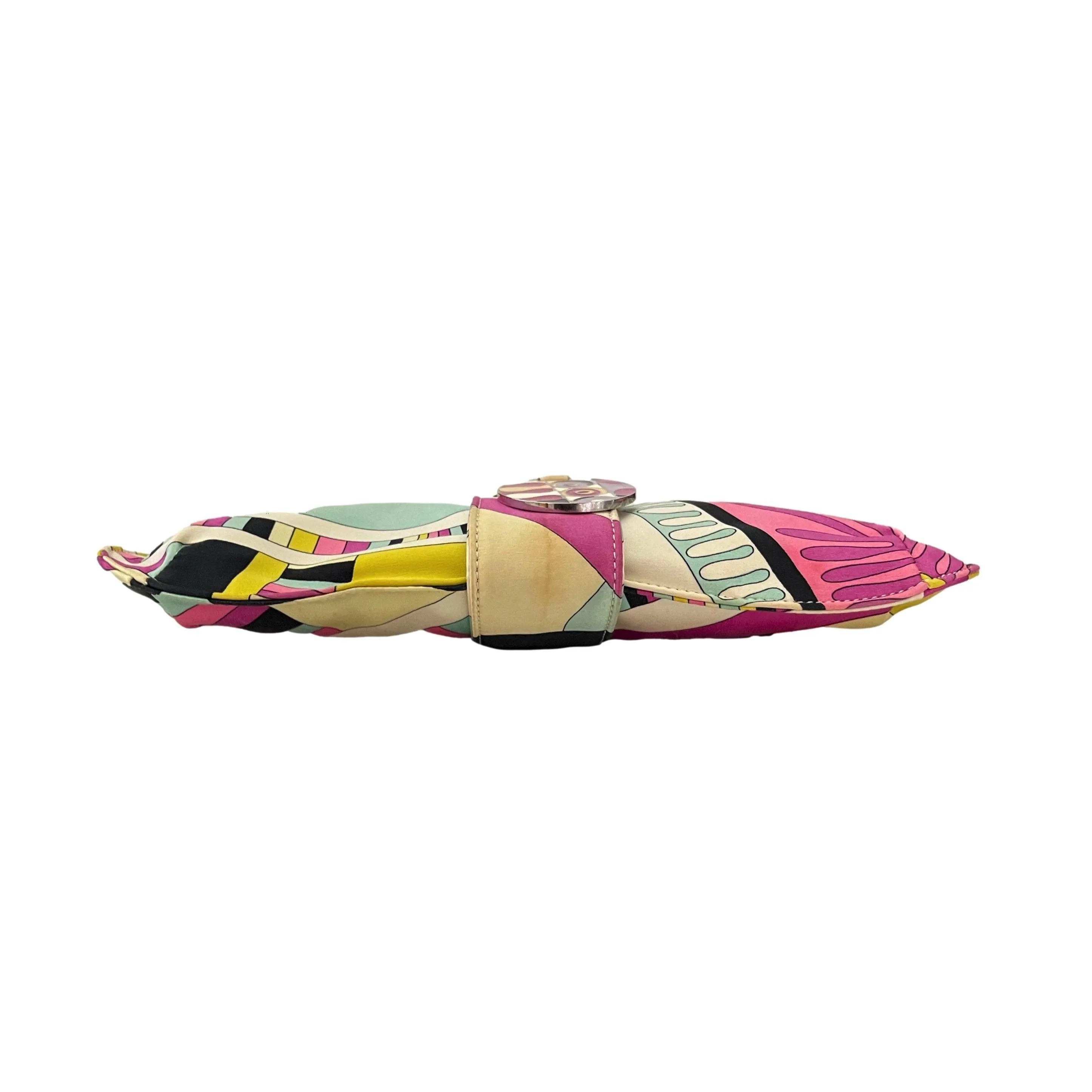Pucci Multicolor Satin Shoulder Bag