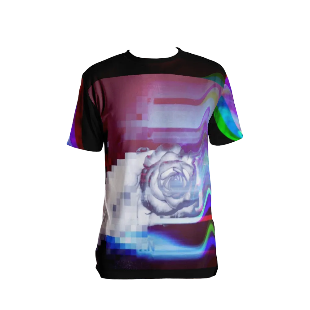 Quantum Entanglement  Glitch art  vaporwave Men's T-shirt