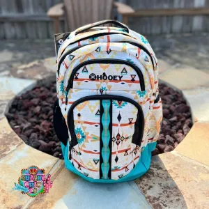"OX" HOOEY BACKPACK CREAM/PINK AZTEC W/TURQUOISE/BLACK