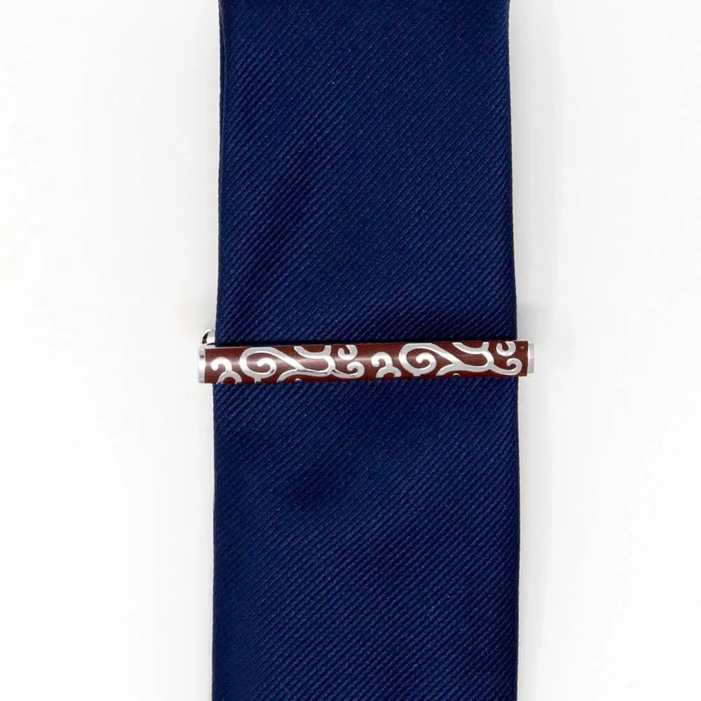 Red & Silver Tie Clip