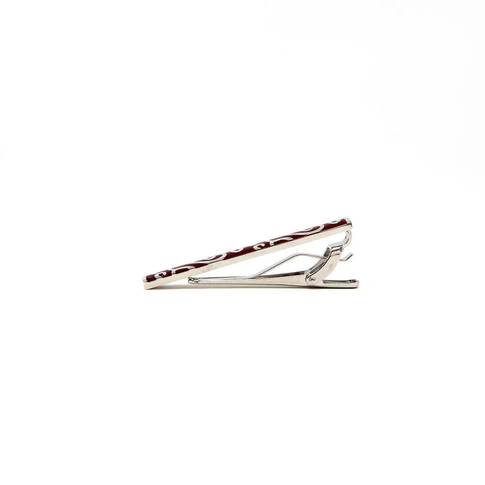 Red & Silver Tie Clip