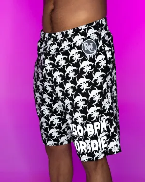 Reflective Hardstyle Biohazard 150 BPM Or Die Men's Shorts