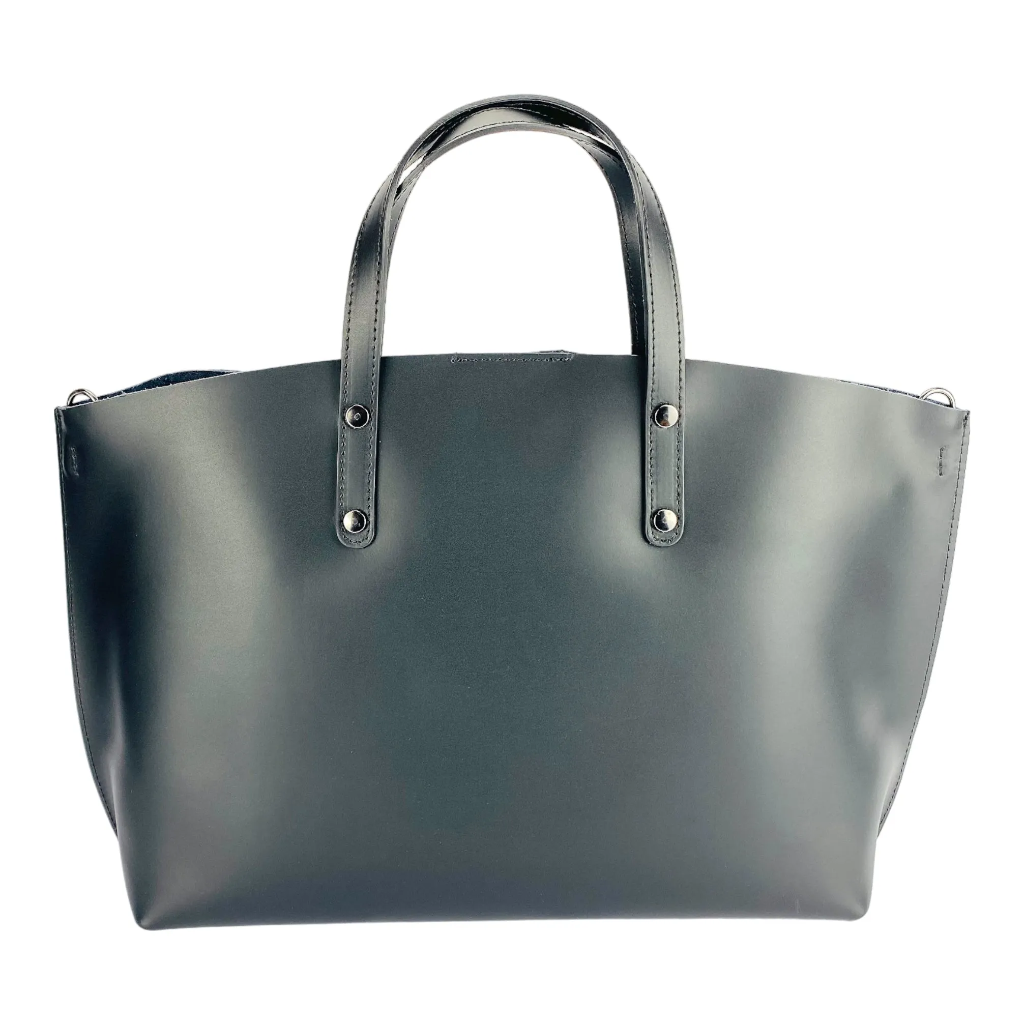 Renato Borzatta leather shoulder bag black