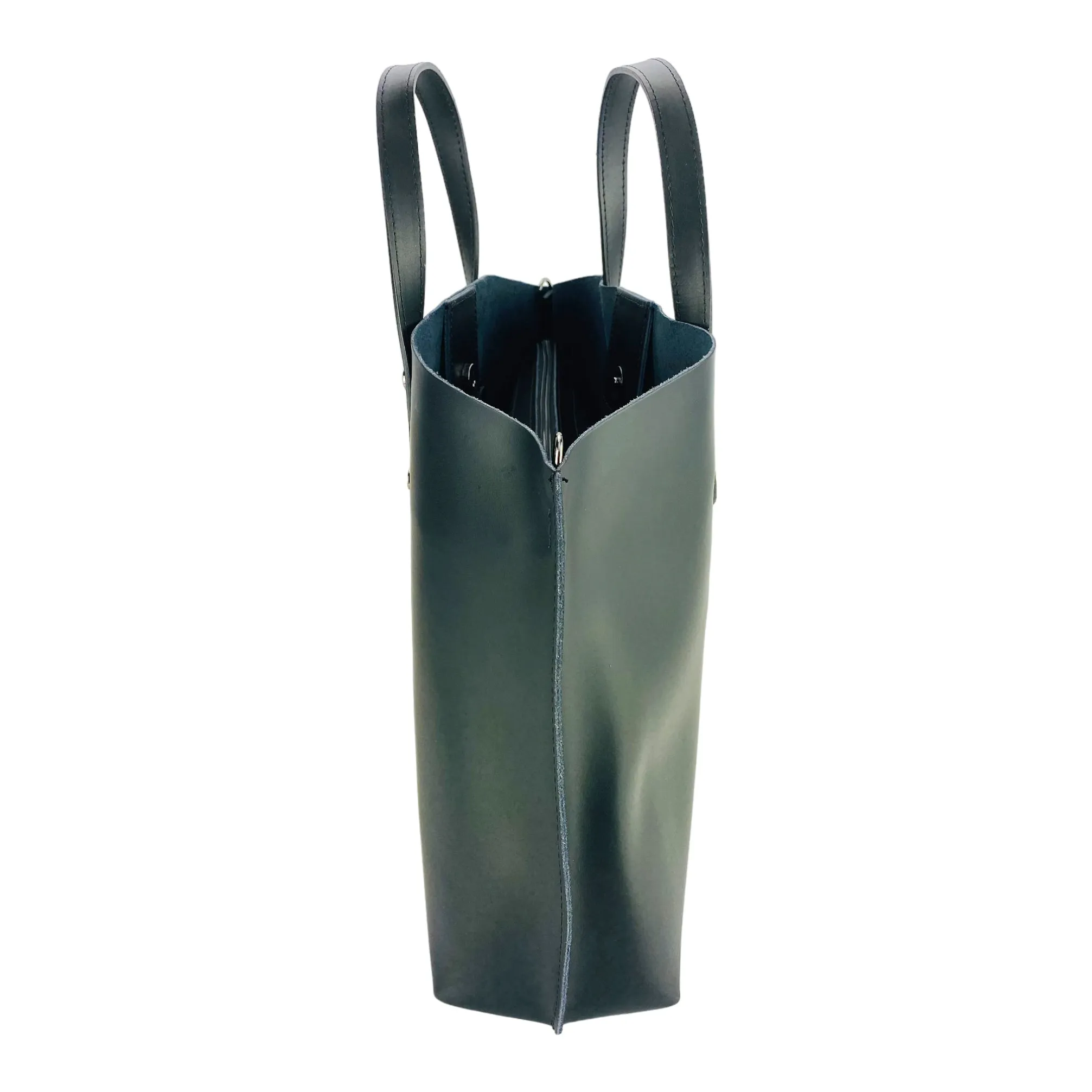 Renato Borzatta leather shoulder bag black